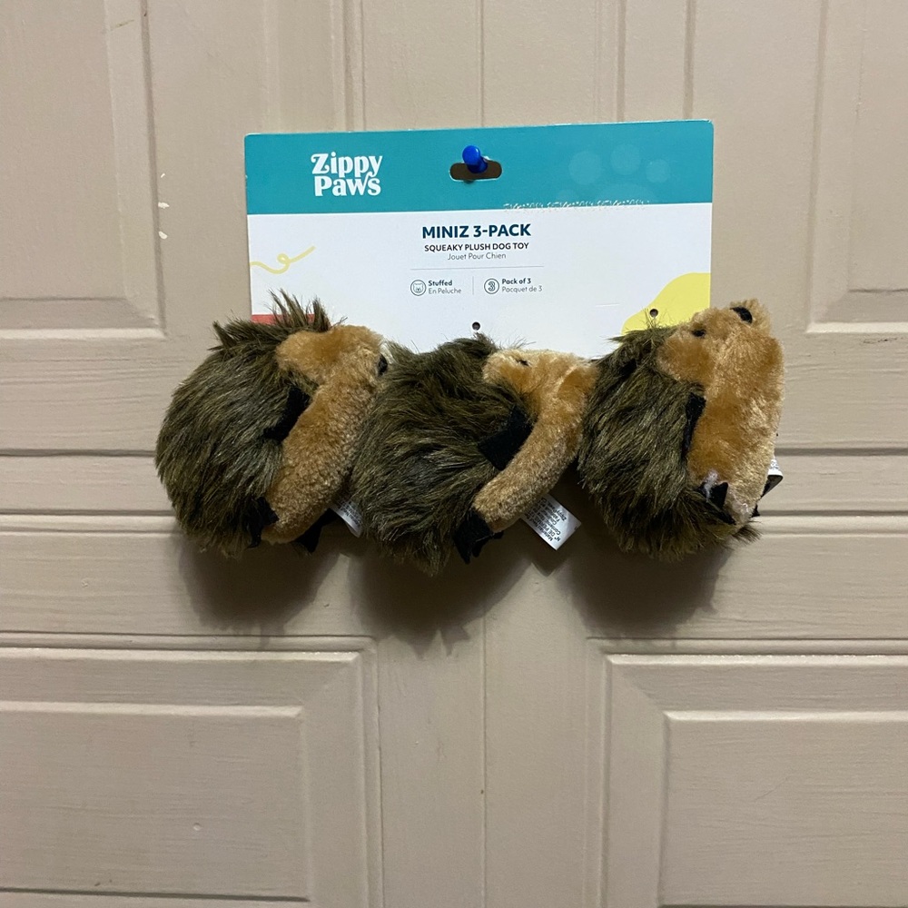 Zippy Paws Miniz 3 Pack Squeaky  Dog Toy.
